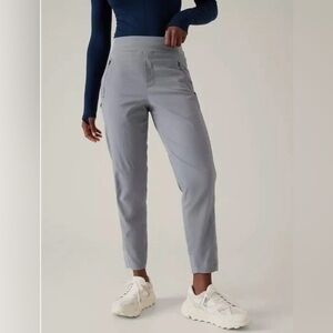 Athleta Trekkie North Jogger Pant Coastline Blue Gray Size 8 Hiking UPF EUC